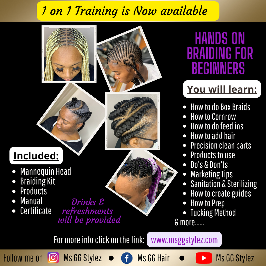 Braiding Class for Beginners-Deposit